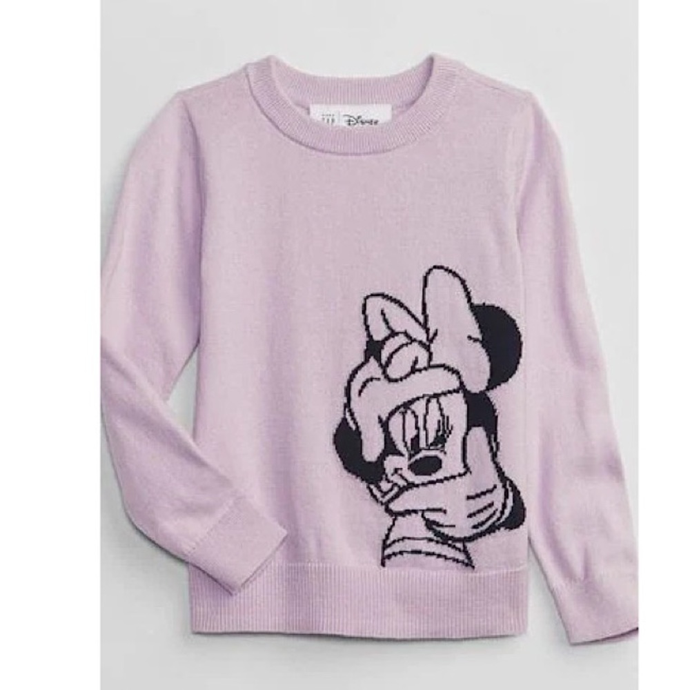 babyGap | Disney Minnie Mouse Intarsia Sweater…Color: Purple/Black…Sz: 4 Years